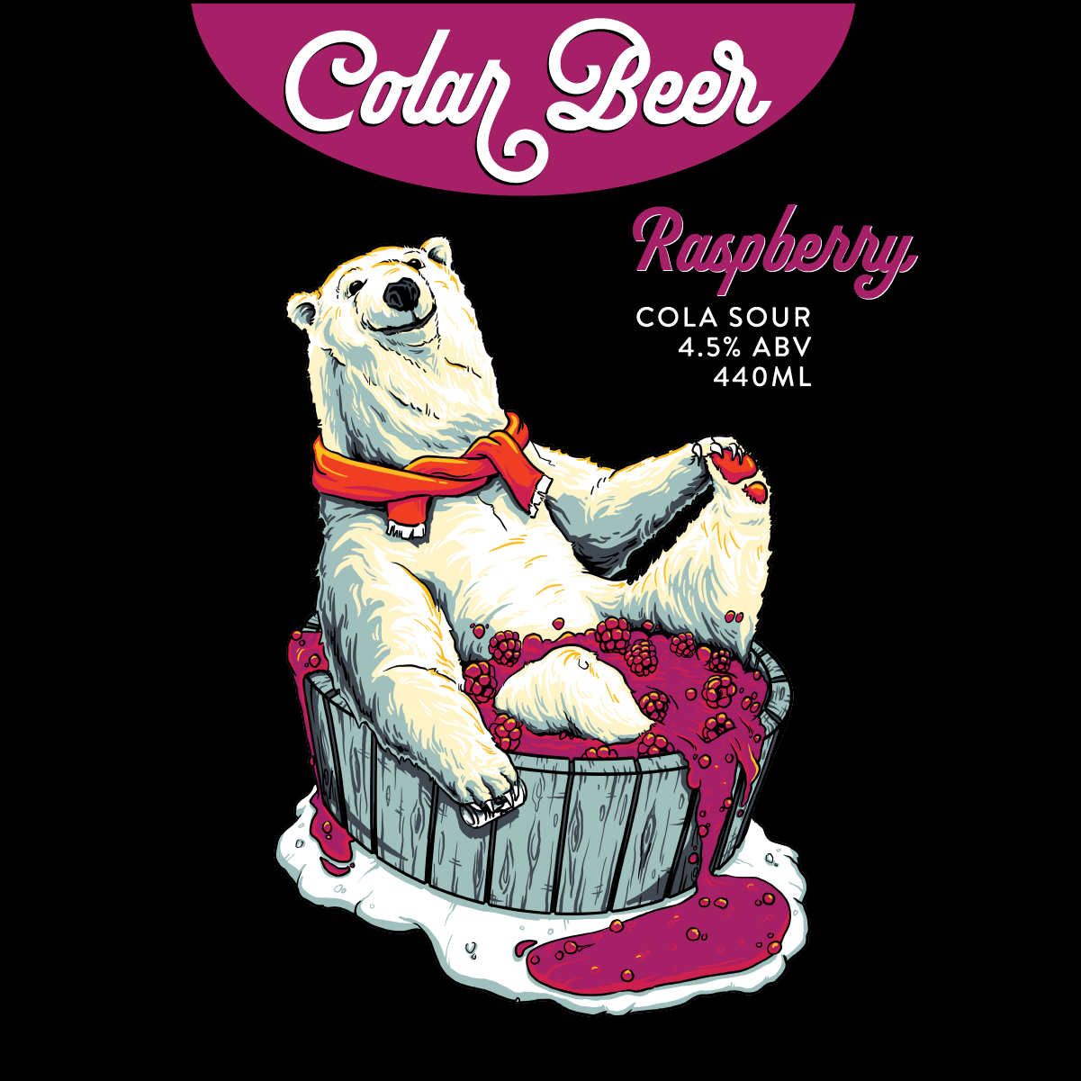 Colar Beer Raspberry